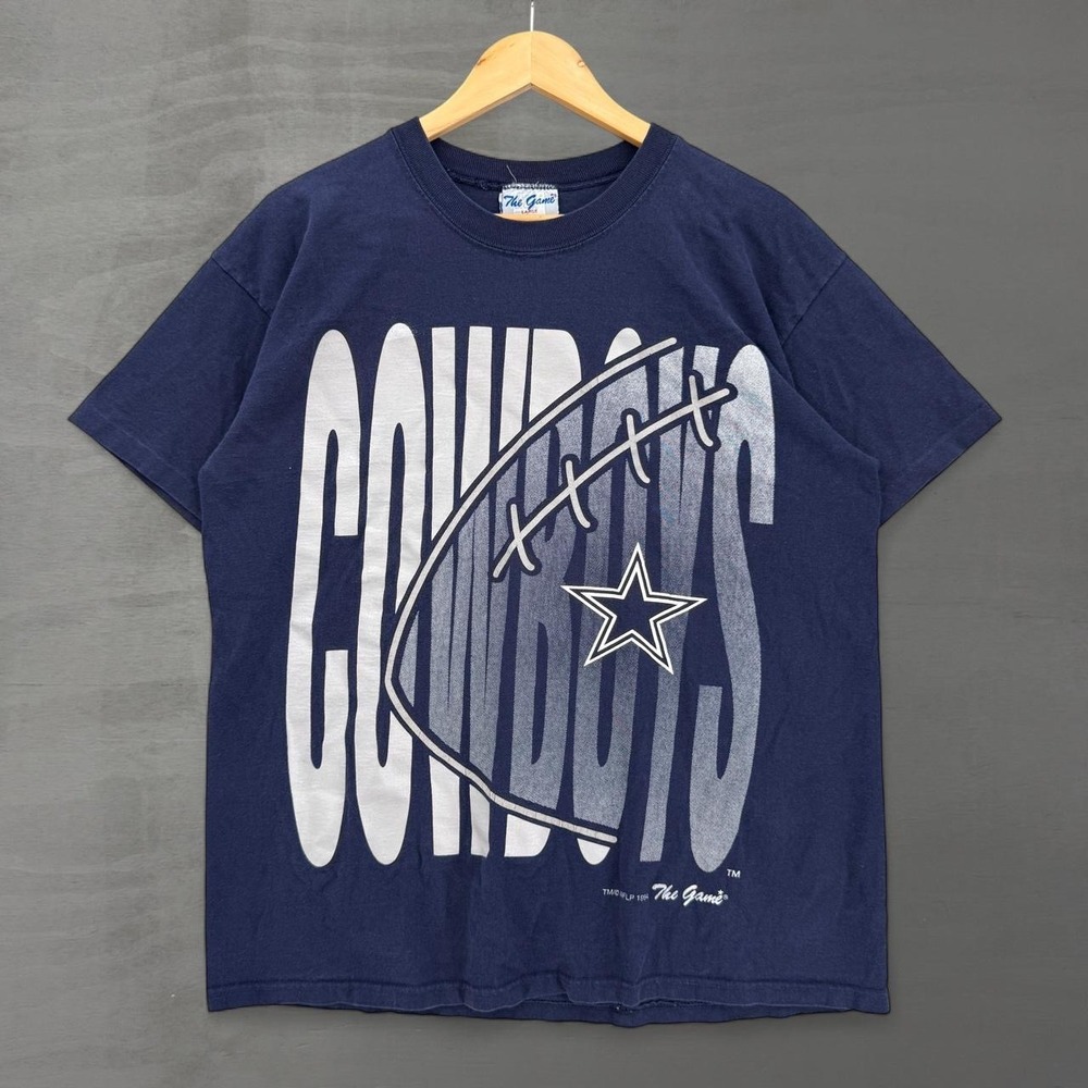 The Game Dallas Cowboys T Shirt Navy Blue Vintage 1994 NFL Graphic Tee Large